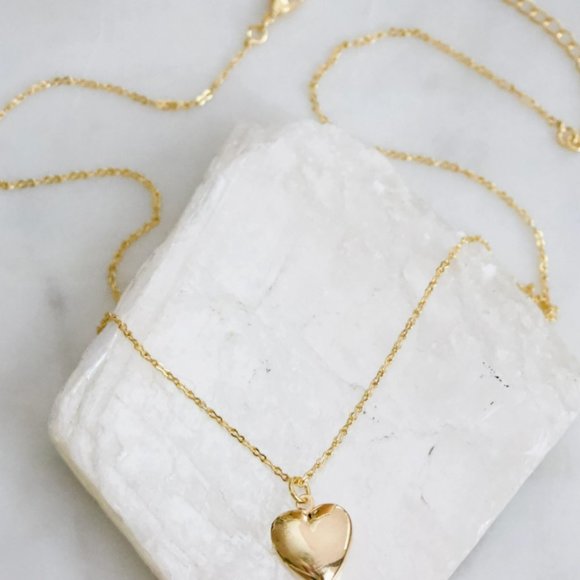 Mesa Blue Heart Locket Necklace - Picture 5 of 5